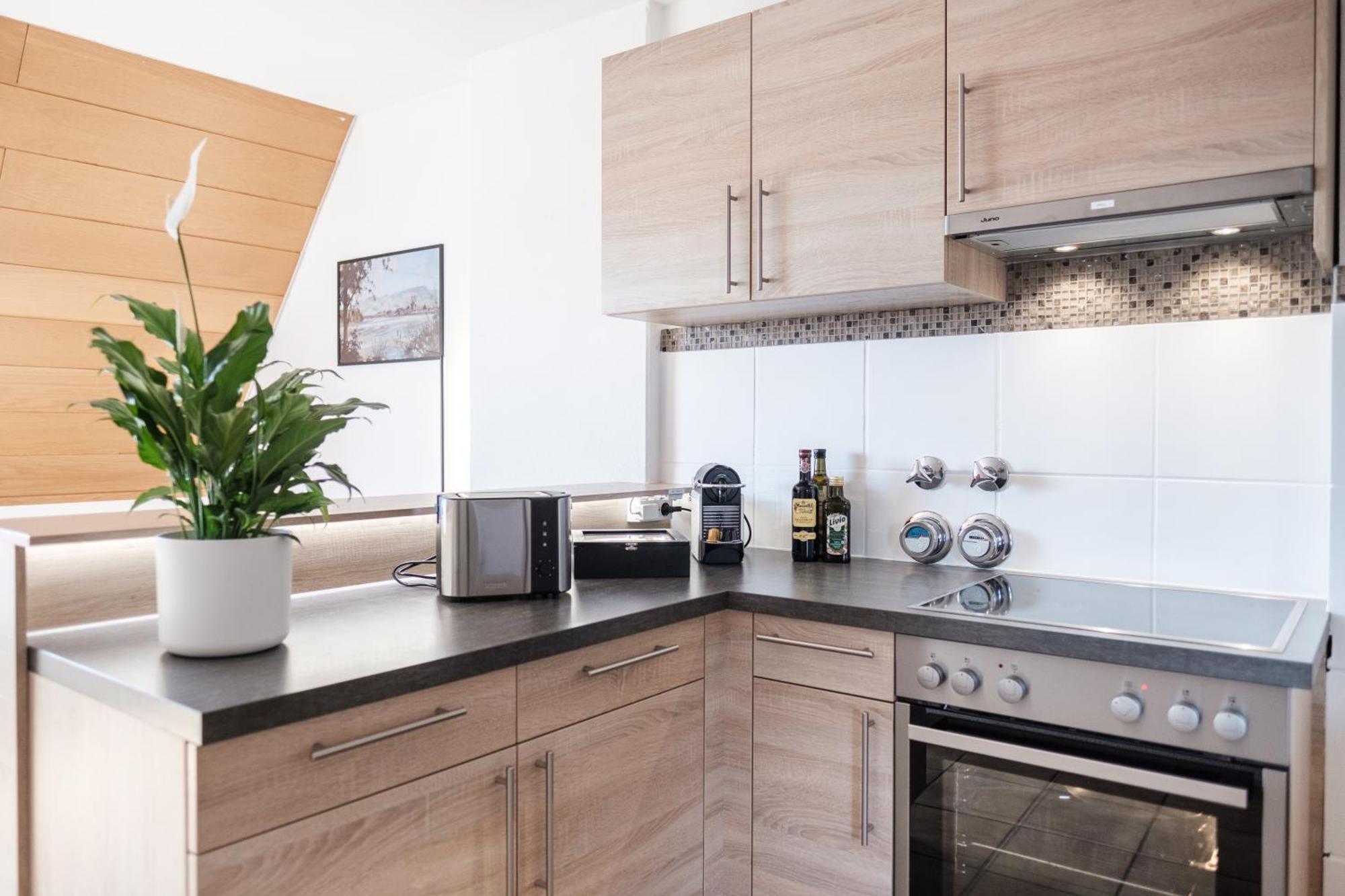 Neu Deluxe Suite Muensterblick, Maisonette, Kingsize Bett, Kueche, Netflix, Aussicht, E-Kamin Bad Säckingen Exterior foto